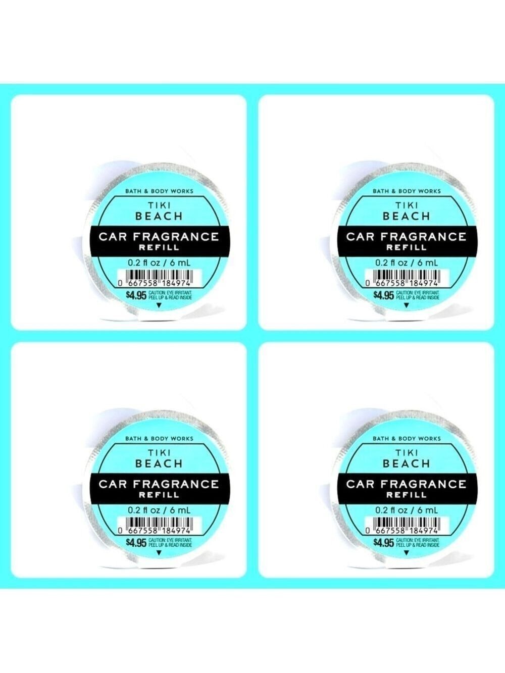 🩵 4 FOR $15 TIKI BEACH CAR FRAGRANCE REFILLS